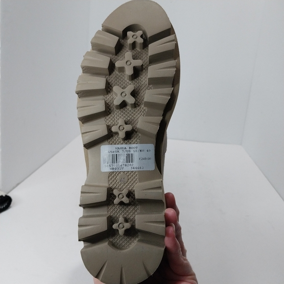 All Saints Wanda Genuine Suede Lug‎ Sole Combat Boot, NWT, Size 40 - Picture 8 of 11